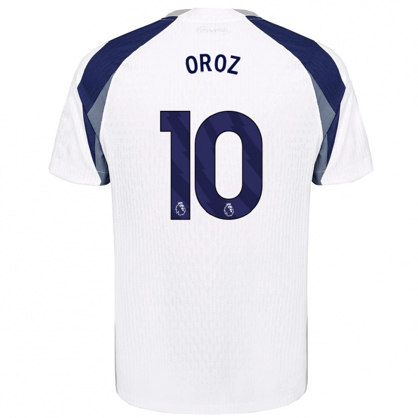 Danxen Män Maite Oroz #10 Vit Marinblå Hemmatröja Matchtröjor 2025/26 Tröjor T-Tröja
