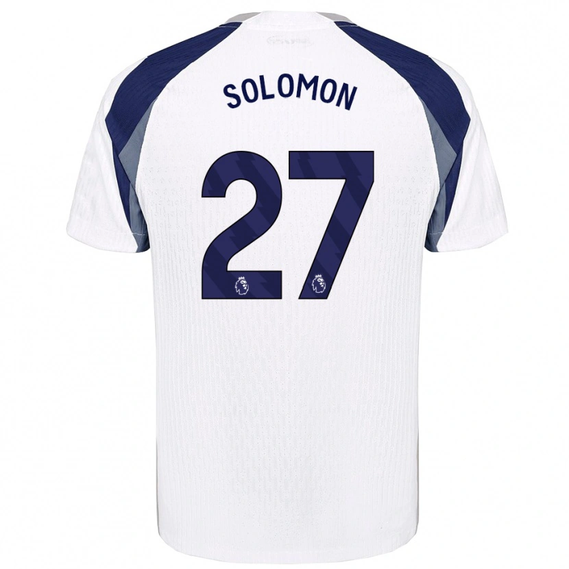 Danxen Män Manor Solomon #27 Vit Marinblå Hemmatröja Matchtröjor 2025/26 Tröjor T-Tröja