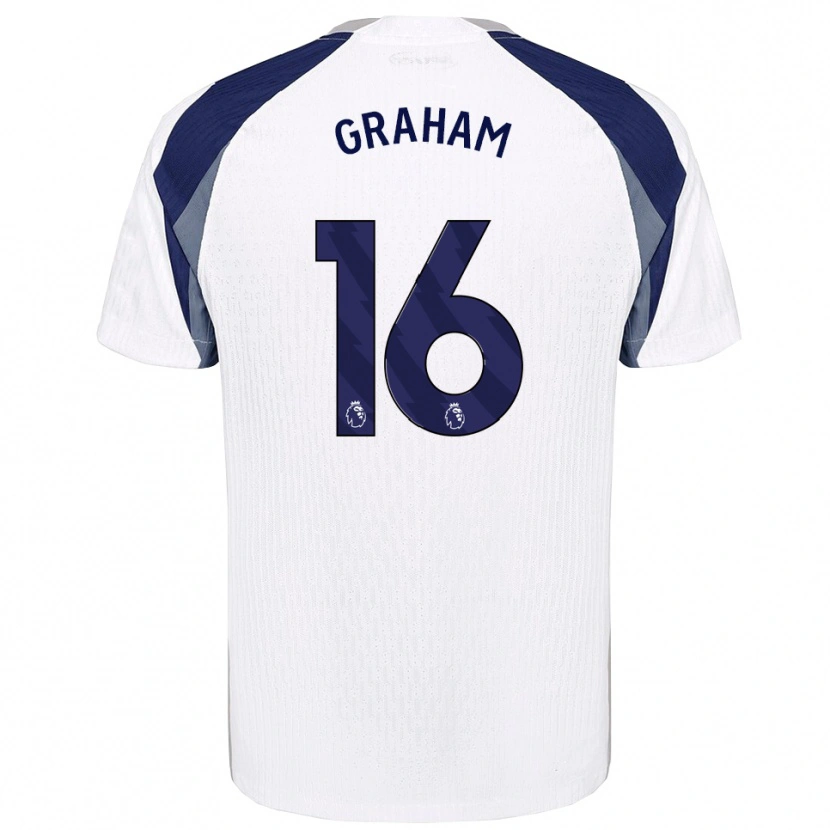 Danxen Män Kit Graham #16 Vit Marinblå Hemmatröja Matchtröjor 2025/26 Tröjor T-Tröja