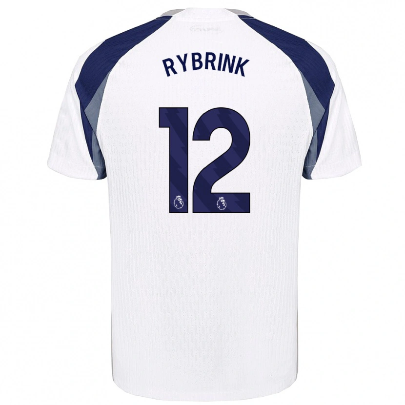 Danxen Män Josefine Rybrink #12 Vit Marinblå Hemmatröja Matchtröjor 2025/26 Tröjor T-Tröja