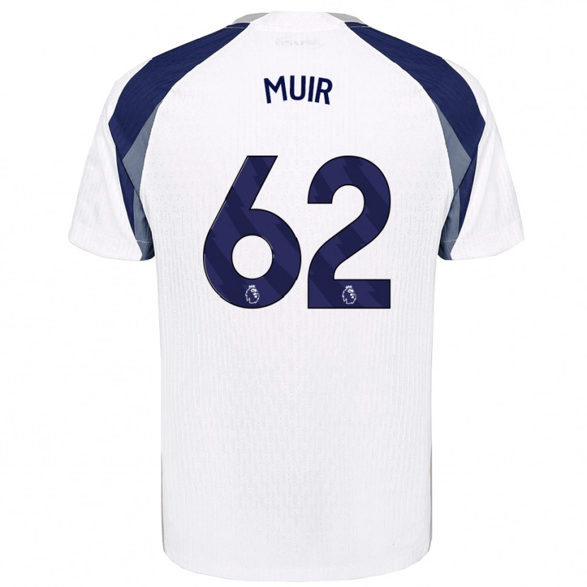 Danxen Män Marqes Muir #62 Vit Marinblå Hemmatröja Matchtröjor 2025/26 Tröjor T-Tröja