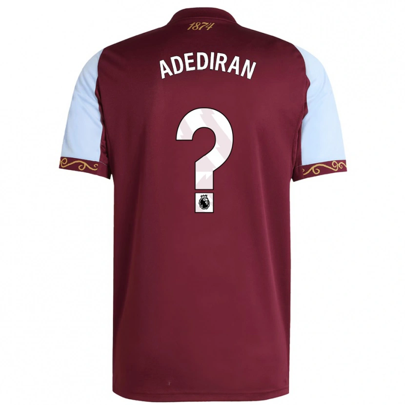 Danxen Män Daniel Adediran #0 Vinröd Himmelsblå Hemmatröja Matchtröjor 2025/26 Tröjor T-Tröja