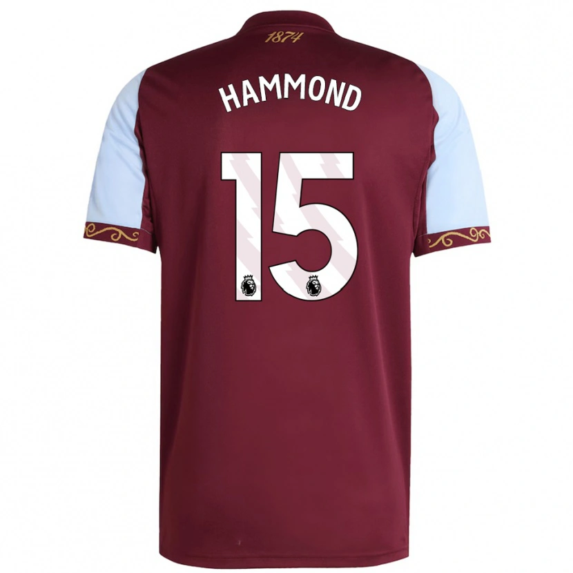 Danxen Män Rio Hammond #15 Vinröd Himmelsblå Hemmatröja Matchtröjor 2025/26 Tröjor T-Tröja