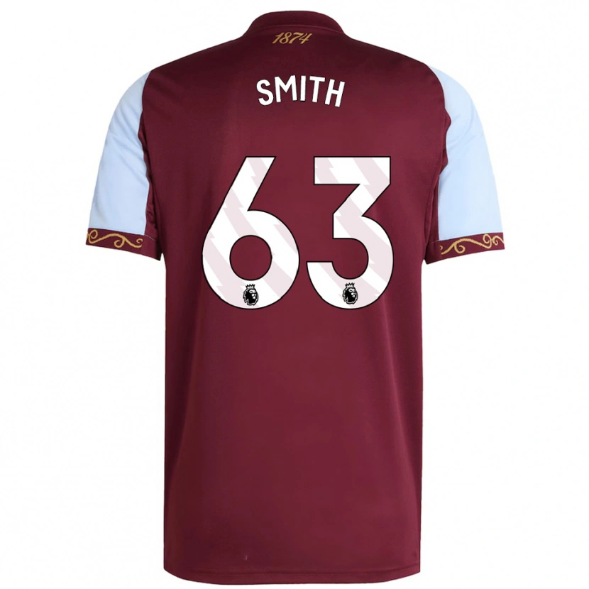 Danxen Män Kerr Smith #63 Vinröd Himmelsblå Hemmatröja Matchtröjor 2025/26 Tröjor T-Tröja