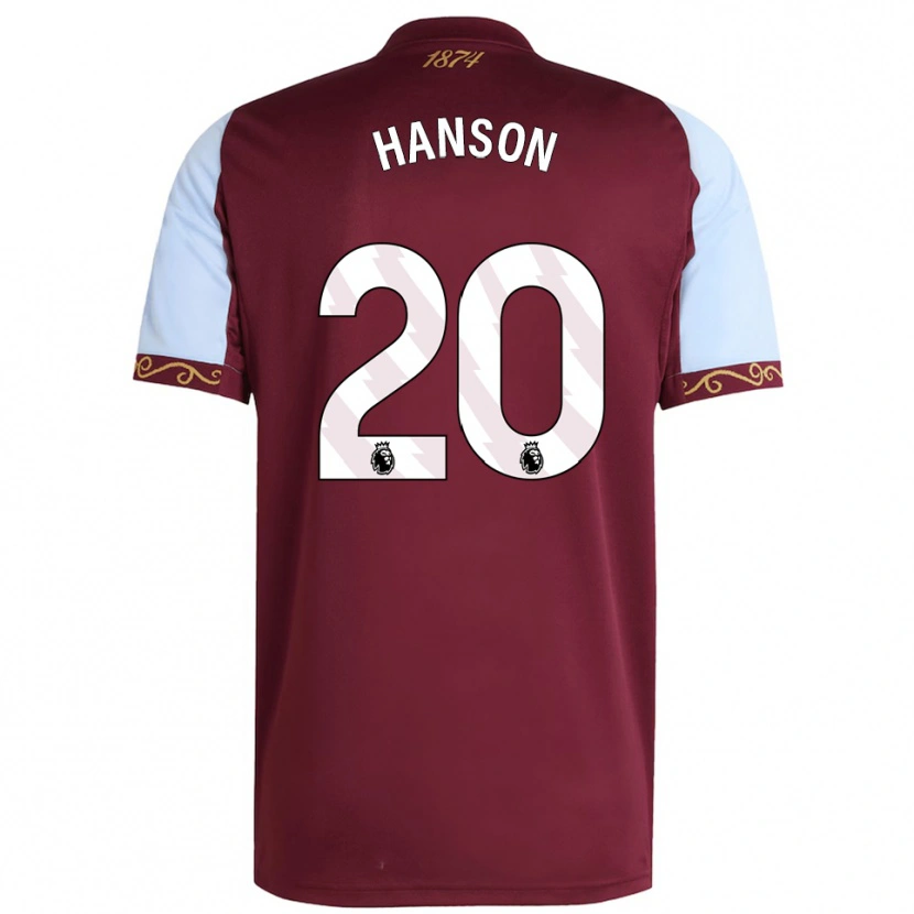 Danxen Män Kirsty Hanson #20 Vinröd Himmelsblå Hemmatröja Matchtröjor 2025/26 Tröjor T-Tröja