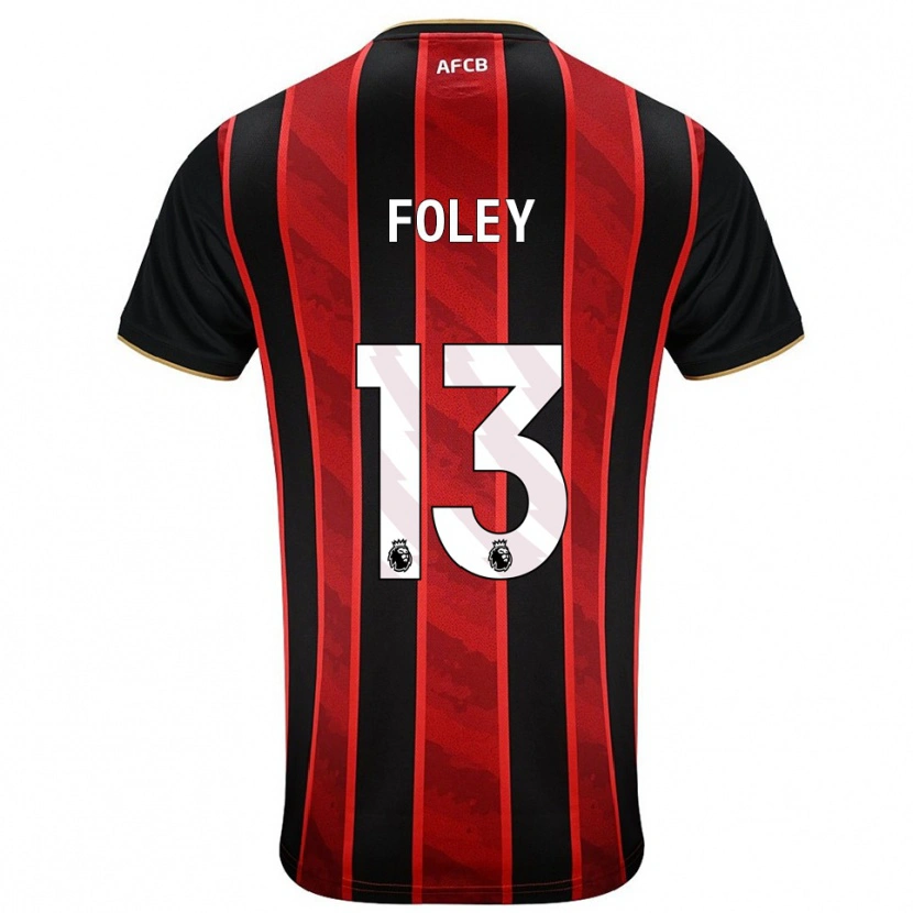 Danxen Män Erin Foley #13 Röd Svart Hemmatröja Matchtröjor 2025/26 Tröjor T-Tröja