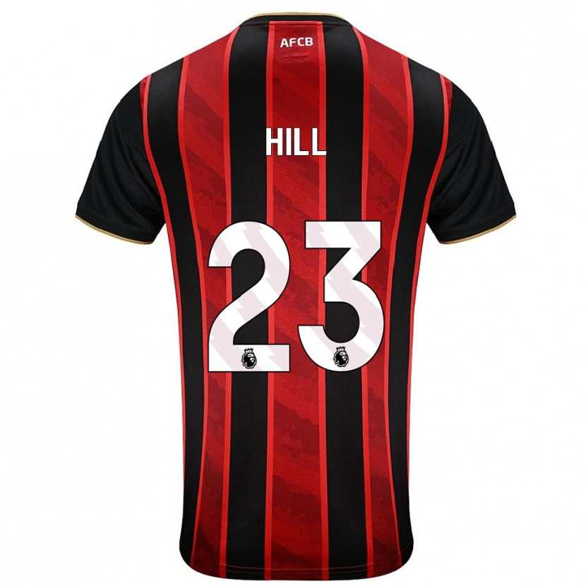 Danxen Män James Hill #23 Röd Svart Hemmatröja Matchtröjor 2025/26 Tröjor T-Tröja