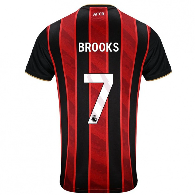 Danxen Män David Brooks #7 Röd Svart Hemmatröja Matchtröjor 2025/26 Tröjor T-Tröja