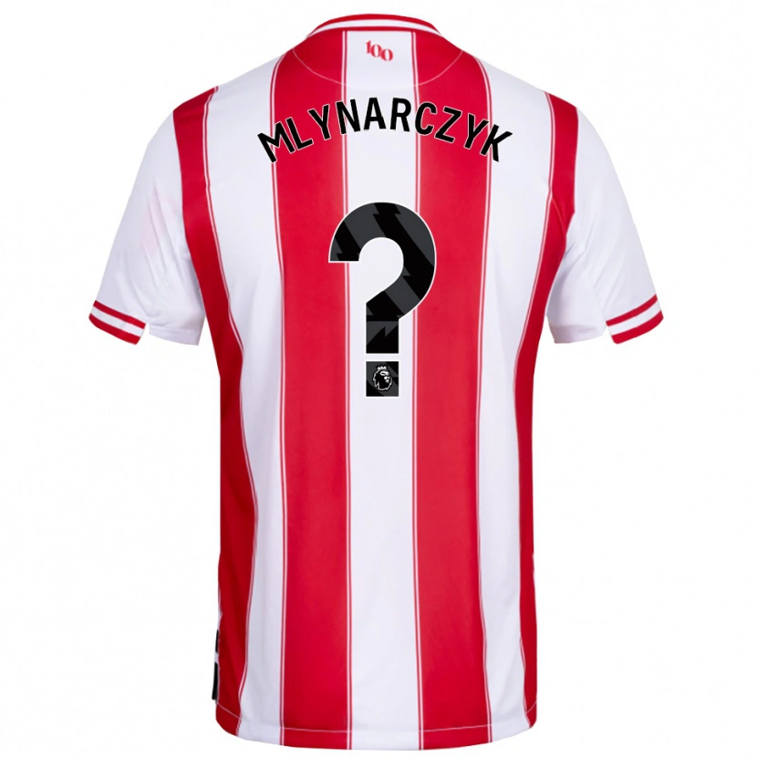 Danxen Män Adam Mlynarczyk #0 Röd Vit Hemmatröja Matchtröjor 2025/26 Tröjor T-Tröja