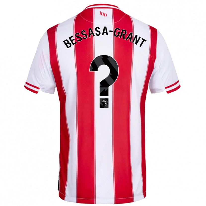 Danxen Män Mekhai Bessasa-Grant #0 Röd Vit Hemmatröja Matchtröjor 2025/26 Tröjor T-Tröja