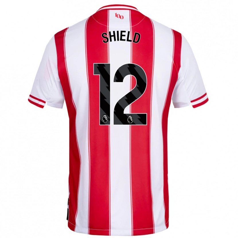 Danxen Män Ollie Shield #12 Röd Vit Hemmatröja Matchtröjor 2025/26 Tröjor T-Tröja
