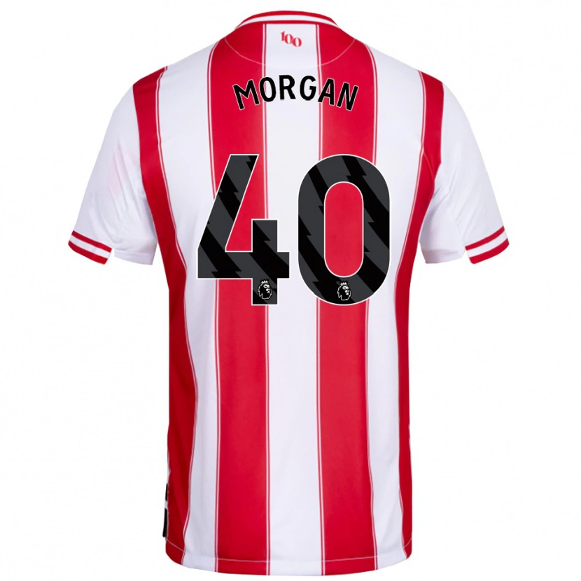 Danxen Män Iwan Morgan #40 Röd Vit Hemmatröja Matchtröjor 2025/26 Tröjor T-Tröja