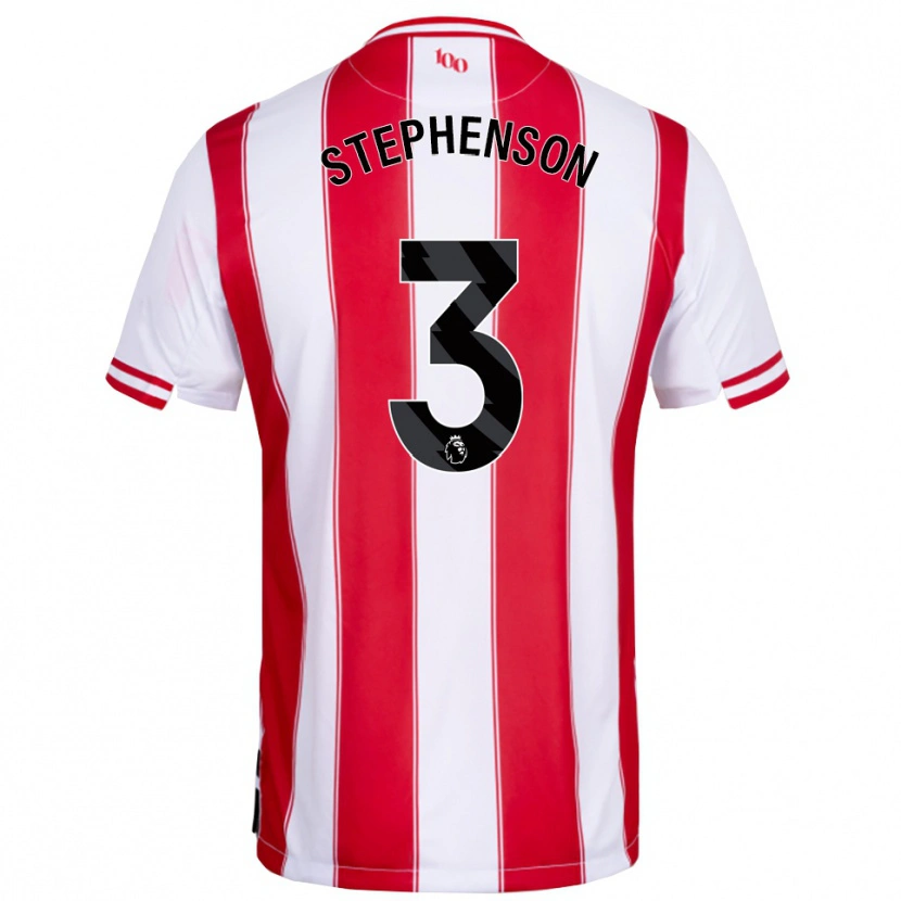 Danxen Män Joshua Stephenson #3 Röd Vit Hemmatröja Matchtröjor 2025/26 Tröjor T-Tröja