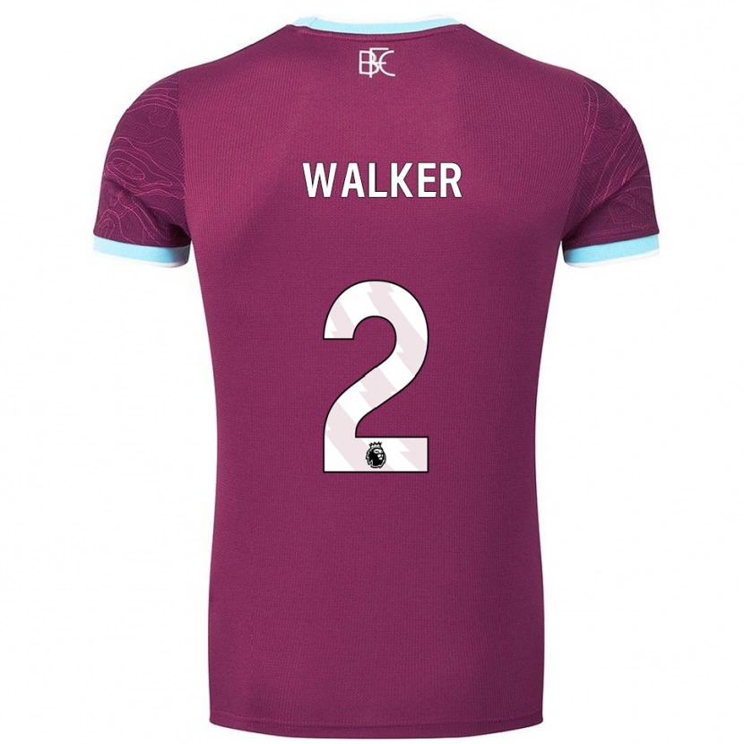 Danxen Män Kyle Walker #2 Vinröd Himmelsblå Hemmatröja Matchtröjor 2025/26 Tröjor T-Tröja