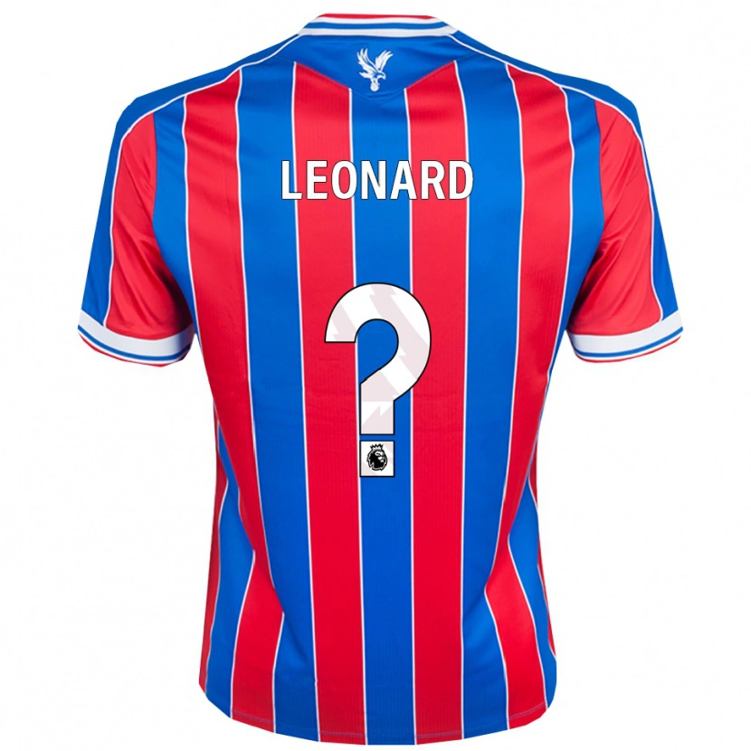 Danxen Män James Leonard #0 Blå Röd Vit Hemmatröja Matchtröjor 2025/26 Tröjor T-Tröja