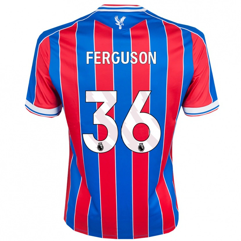 Danxen Män Nathan Ferguson #36 Blå Röd Vit Hemmatröja Matchtröjor 2025/26 Tröjor T-Tröja