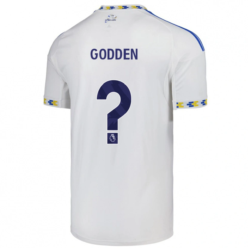Danxen Män Scott Godden #0 Vit Blå Hemmatröja Matchtröjor 2025/26 Tröjor T-Tröja