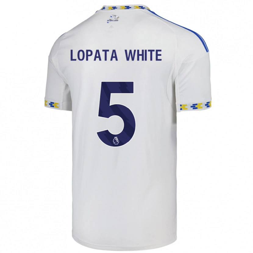 Danxen Män Reuben Lopata-White #5 Vit Blå Hemmatröja Matchtröjor 2025/26 Tröjor T-Tröja