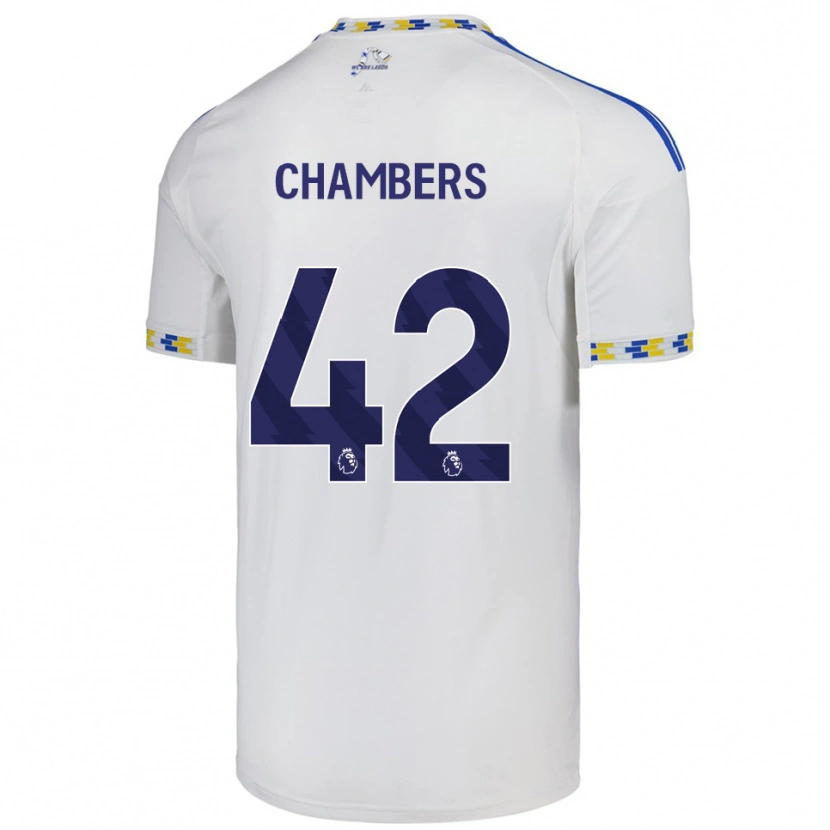 Danxen Män Sam Chambers #42 Vit Blå Hemmatröja Matchtröjor 2025/26 Tröjor T-Tröja