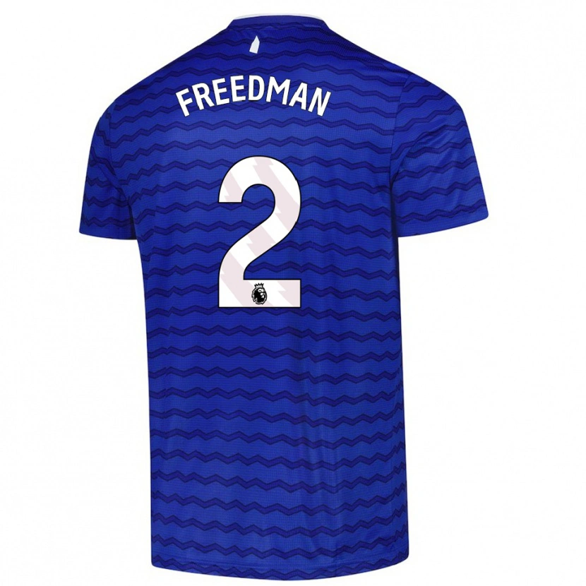 Danxen Män Freddie Freedman #2 Blå Marinblå Hemmatröja Matchtröjor 2025/26 Tröjor T-Tröja