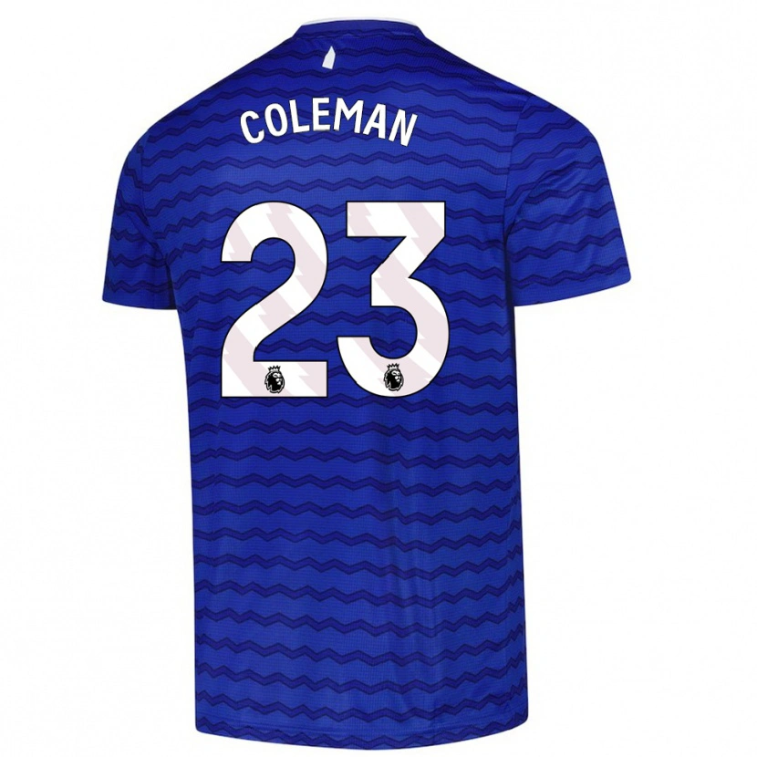 Danxen Män Séamus Coleman #23 Blå Marinblå Hemmatröja Matchtröjor 2025/26 Tröjor T-Tröja