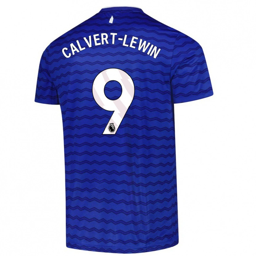 Danxen Män Dominic Calvert-Lewin #9 Blå Marinblå Hemmatröja Matchtröjor 2025/26 Tröjor T-Tröja
