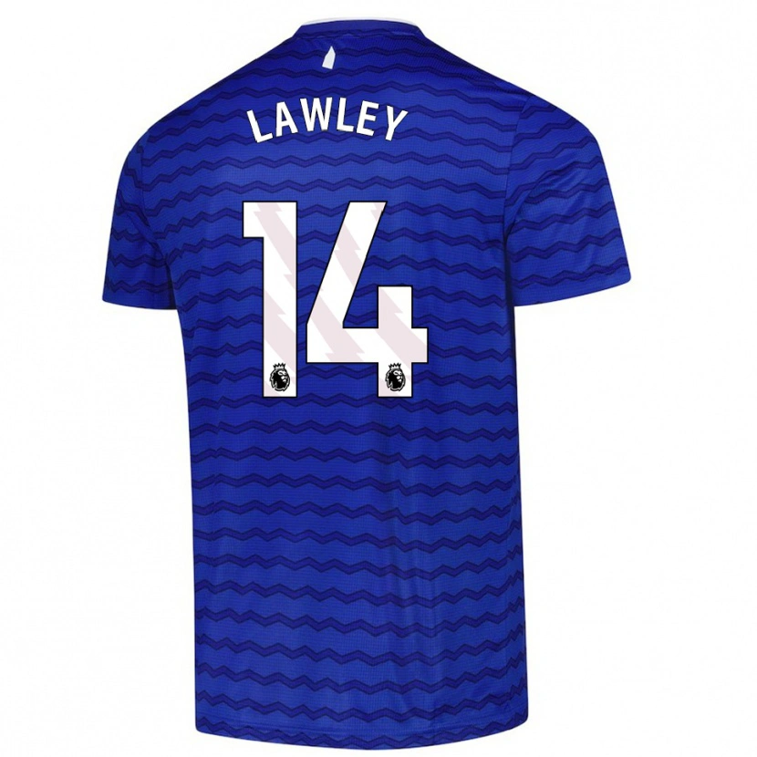 Danxen Män Melissa Lawley #14 Blå Marinblå Hemmatröja Matchtröjor 2025/26 Tröjor T-Tröja