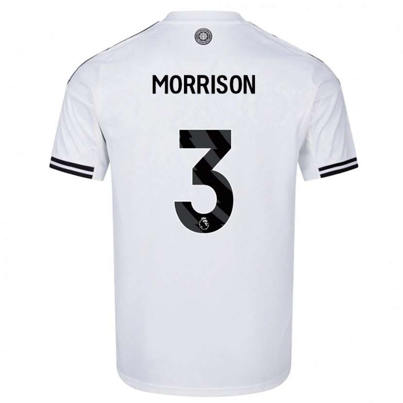 Danxen Män Kymarley Morrison #3 Vit Svart Hemmatröja Matchtröjor 2025/26 Tröjor T-Tröja