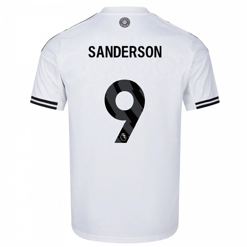 Danxen Män Oliver Sanderson #9 Vit Svart Hemmatröja Matchtröjor 2025/26 Tröjor T-Tröja
