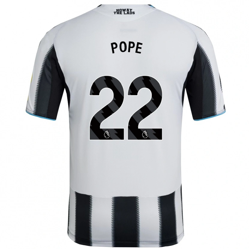 Danxen Män Nick Pope #22 Svart Vit Hemmatröja Matchtröjor 2025/26 Tröjor T-Tröja