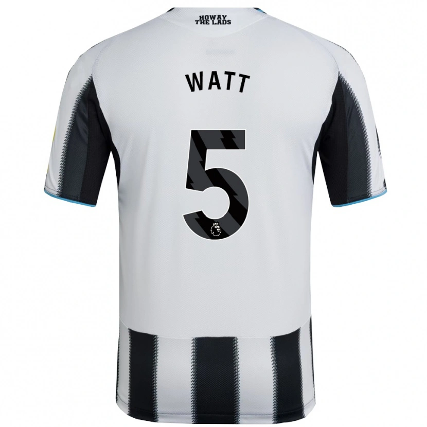 Danxen Män Olivia Watt #5 Svart Vit Hemmatröja Matchtröjor 2025/26 Tröjor T-Tröja