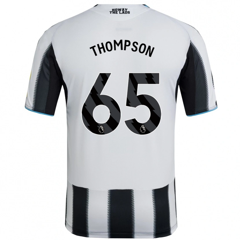 Danxen Män Ciaran Thompson #65 Svart Vit Hemmatröja Matchtröjor 2025/26 Tröjor T-Tröja