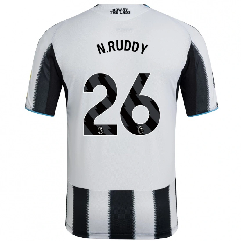 Danxen Män John Ruddy #26 Svart Vit Hemmatröja Matchtröjor 2025/26 Tröjor T-Tröja