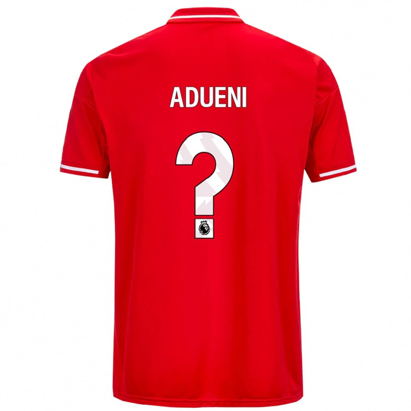 Danxen Män Kevin Adueni #0 Röd Vit Hemmatröja Matchtröjor 2025/26 Tröjor T-Tröja