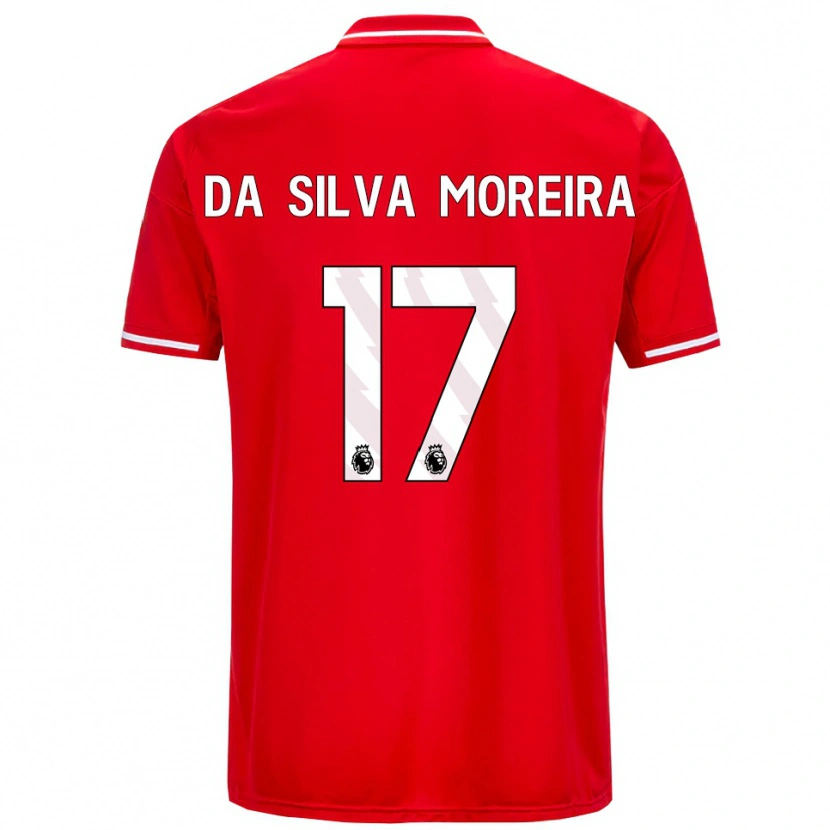 Danxen Män Eric Da Silva Moreira #17 Röd Vit Hemmatröja Matchtröjor 2025/26 Tröjor T-Tröja