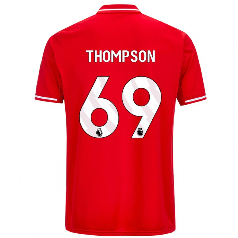 Danxen Män Kalum Thompson #69 Röd Vit Hemmatröja Matchtröjor 2025/26 Tröjor T-Tröja