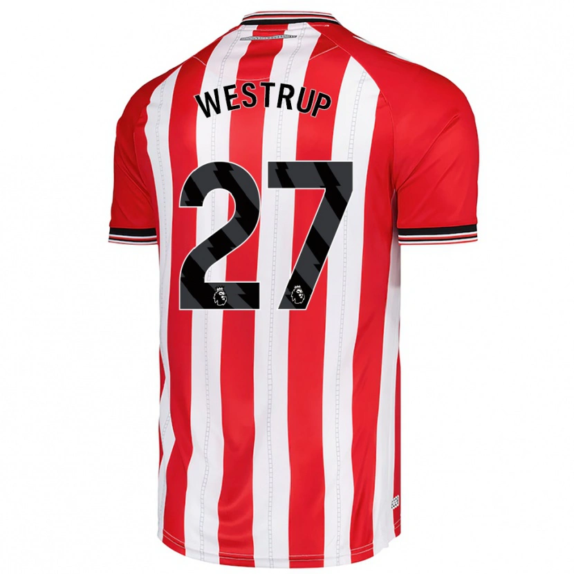 Danxen Män Brianna Westrup #27 Röd Vit Hemmatröja Matchtröjor 2025/26 Tröjor T-Tröja