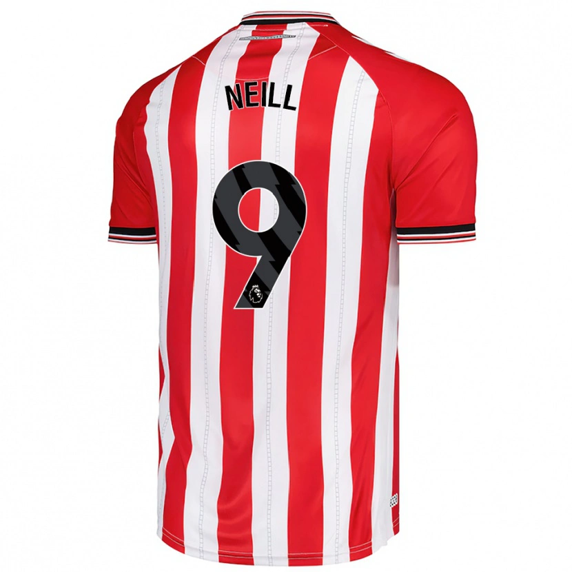 Danxen Män Marcus Neill #9 Röd Vit Hemmatröja Matchtröjor 2025/26 Tröjor T-Tröja