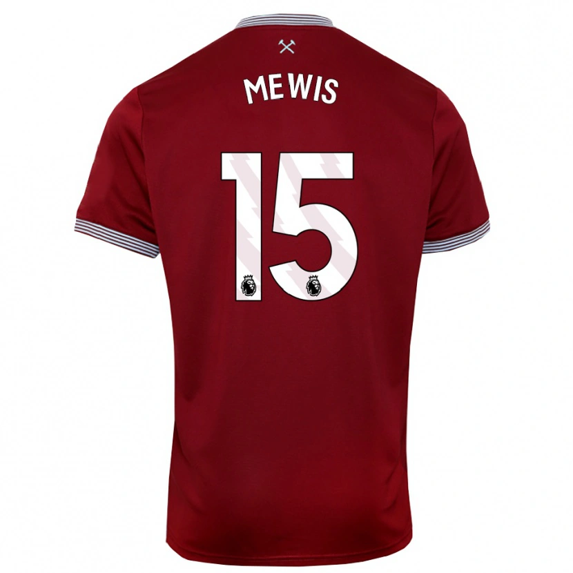 Danxen Män Kristie Mewis #15 Vinröd Vit Hemmatröja Matchtröjor 2025/26 Tröjor T-Tröja