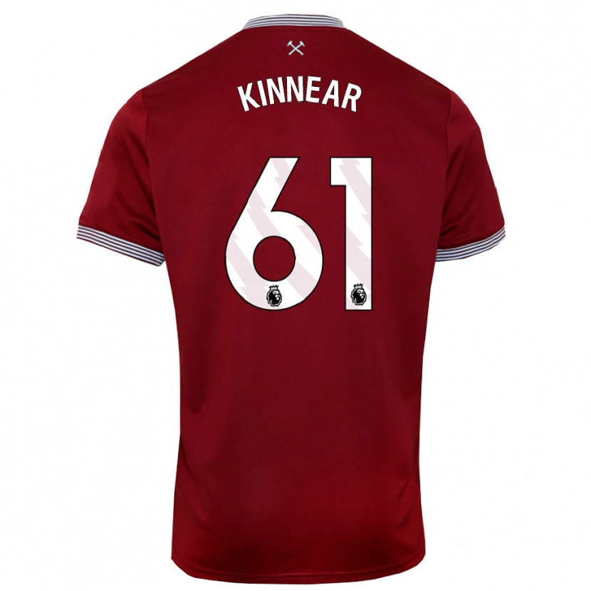 Danxen Män Brian Kinnear #61 Vinröd Vit Hemmatröja Matchtröjor 2025/26 Tröjor T-Tröja