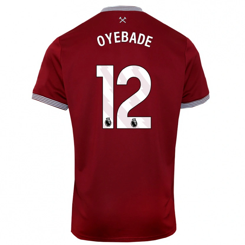 Danxen Män Rayan Oyebade #12 Vinröd Vit Hemmatröja Matchtröjor 2025/26 Tröjor T-Tröja