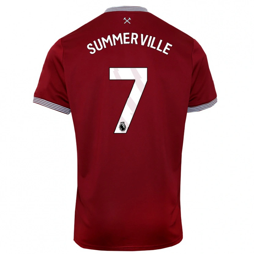 Danxen Män Crysencio Summerville #7 Vinröd Vit Hemmatröja Matchtröjor 2025/26 Tröjor T-Tröja