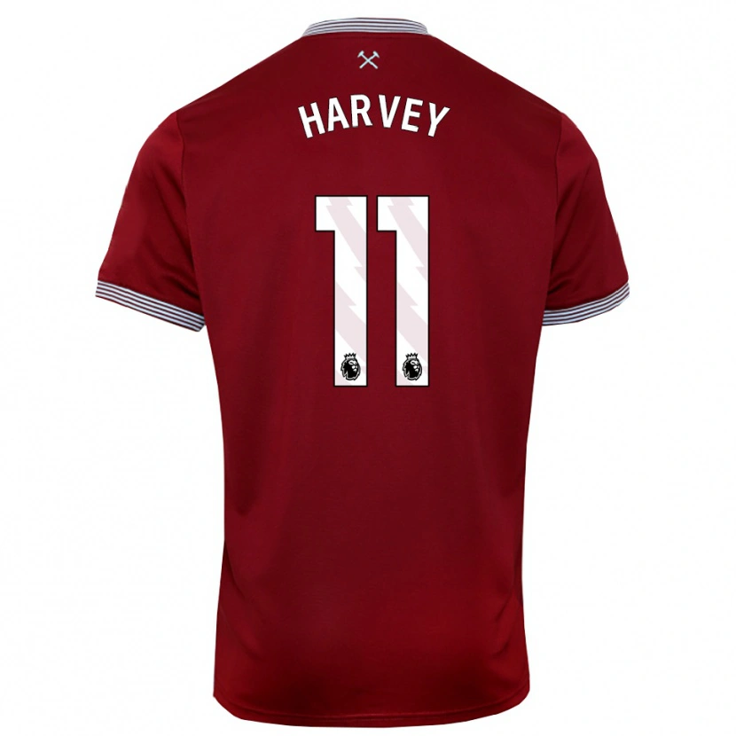 Danxen Män Ros Harvey #11 Vinröd Vit Hemmatröja Matchtröjor 2025/26 Tröjor T-Tröja