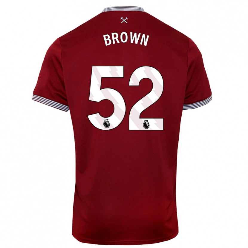 Danxen Män Luis Brown #52 Vinröd Vit Hemmatröja Matchtröjor 2025/26 Tröjor T-Tröja