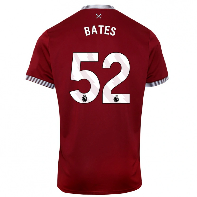 Danxen Män Billy Bates #52 Vinröd Vit Hemmatröja Matchtröjor 2025/26 Tröjor T-Tröja