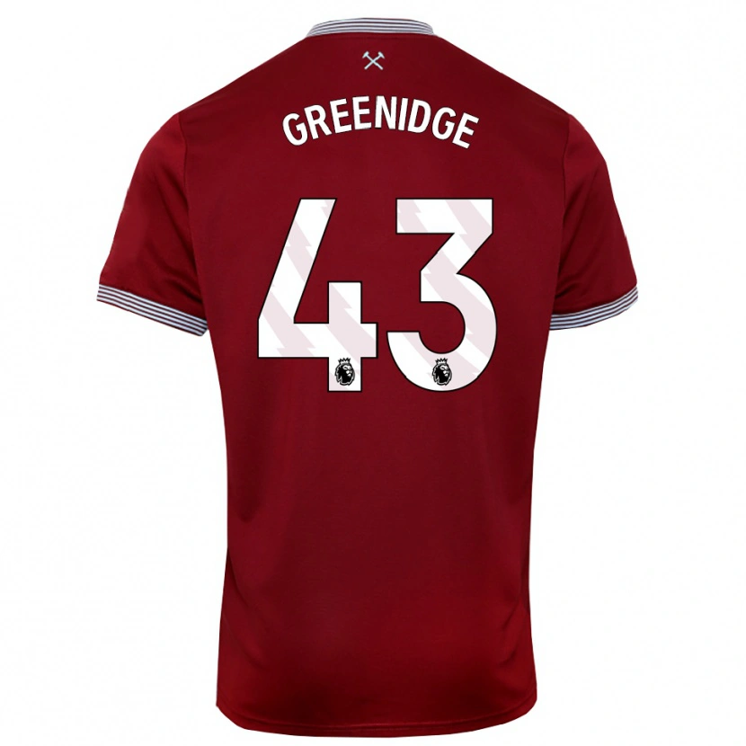 Danxen Män Will Greenidge #43 Vinröd Vit Hemmatröja Matchtröjor 2025/26 Tröjor T-Tröja