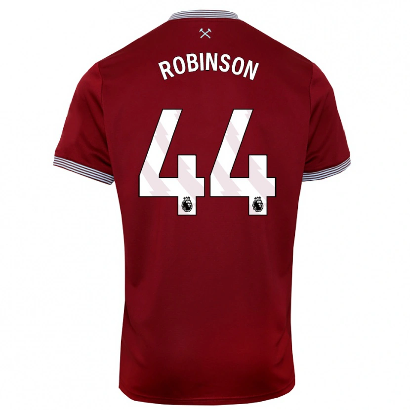 Danxen Män Junior Robinson #44 Vinröd Vit Hemmatröja Matchtröjor 2025/26 Tröjor T-Tröja