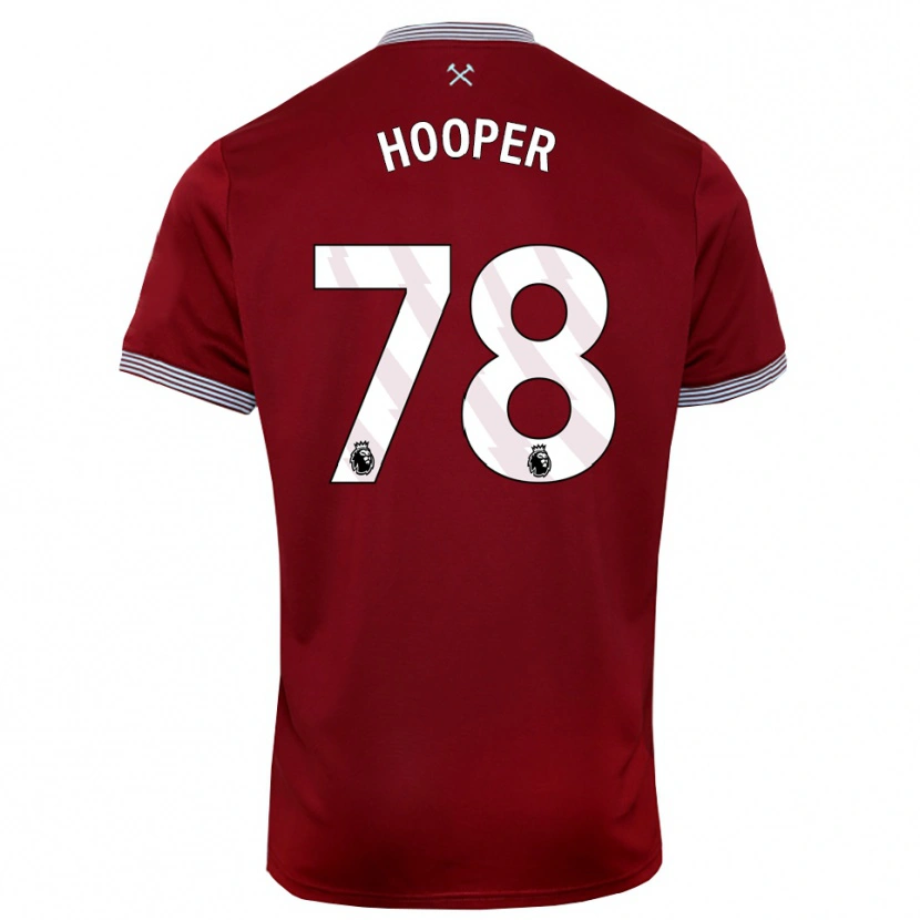 Danxen Män Finley Hooper #78 Vinröd Vit Hemmatröja Matchtröjor 2025/26 Tröjor T-Tröja
