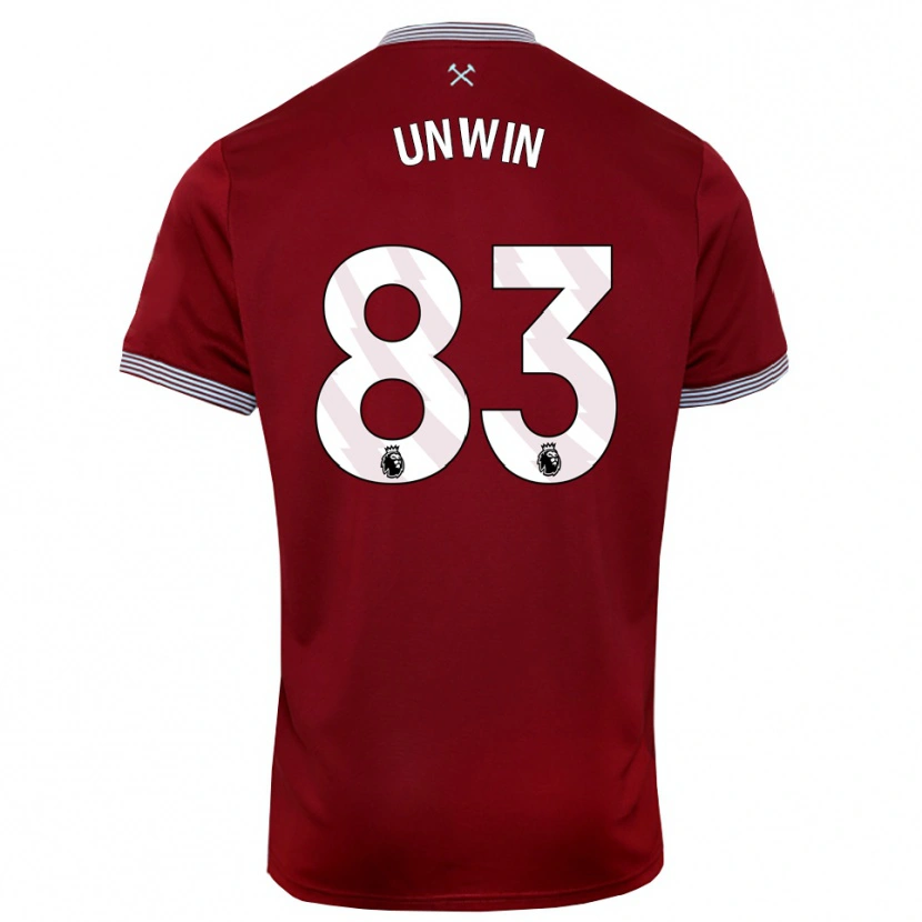 Danxen Män Jonathan Unwin #83 Vinröd Vit Hemmatröja Matchtröjor 2025/26 Tröjor T-Tröja