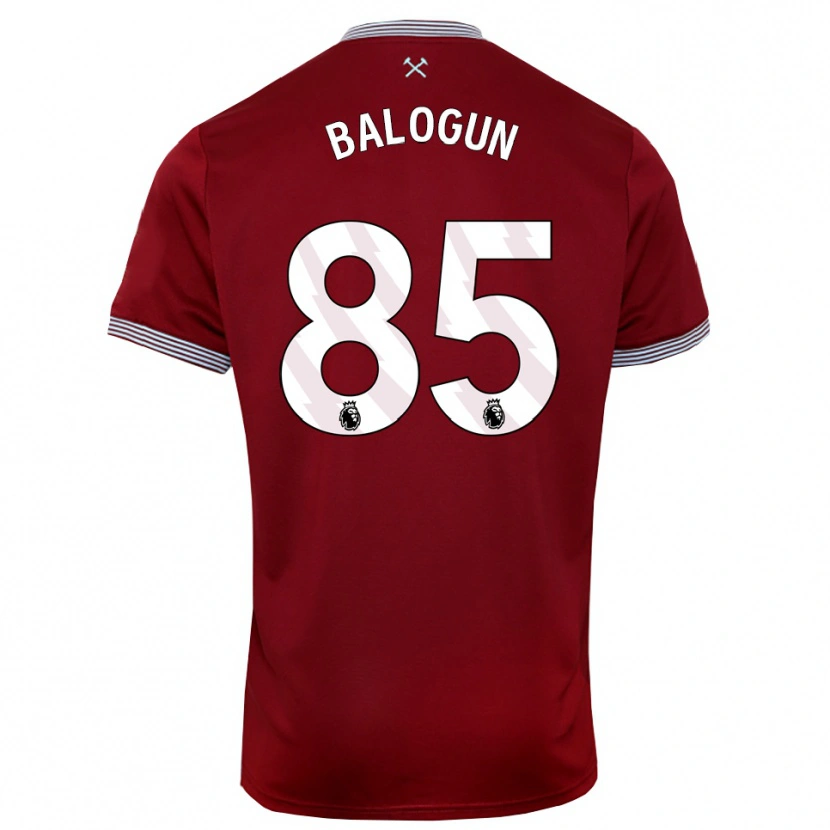 Danxen Män Majid Balogun #85 Vinröd Vit Hemmatröja Matchtröjor 2025/26 Tröjor T-Tröja